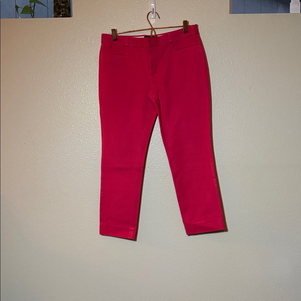 Banana Republic Vibrant Pink Sloan Crop Trousers